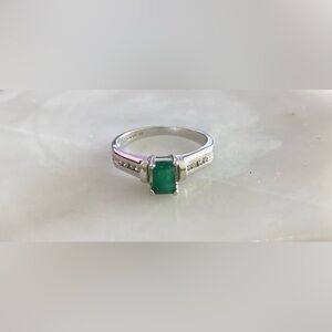 Authentic Emerald Ring Size 6